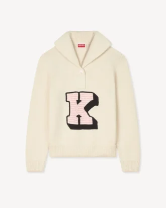 Kenzo Badges-tröja i bomullsull