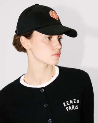 Kenzo Boke Heart’ broderad keps i bomull