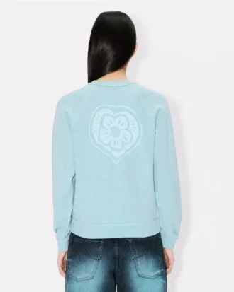 Kenzo Boke Heart’ broderad tröja i bomull