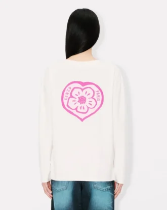 Kenzo Boke Heart’ långärmad T-shirt i bomull