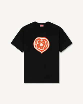 Kenzo Boke Heart’ Löst sittande T-shirt i bomull Kenzo Boke Heart’ Löst sittande T-shirt i bomull