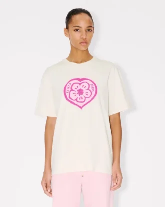 Kenzo Boke Heart’ Löst sittande T-shirt i bomull Kenzo Boke Heart’ Löst sittande T-shirt i bomull