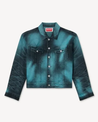 Kenzo Boke Heart’ Oversized Trucker-jacka i japansk denim