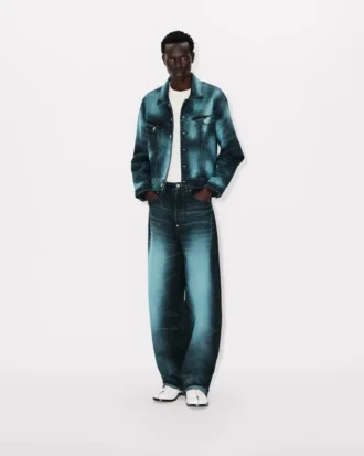 Kenzo Boke Heart’ Oversized Trucker-jacka i japansk denim