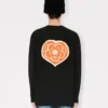 Kenzo Boke Heart’ Relax långärmad T-shirt i bomull