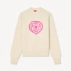 Kenzo Boke Heart-tröja i bomull och ull
