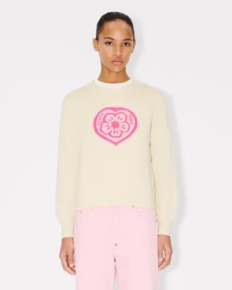 Kenzo Boke Heart-tröja i bomull och ull
