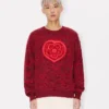Kenzo Boke Heart-tröja i bomull och ull Kenzo Boke Heart-tröja i bomull och ull