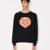 Kenzo Boke Heart-tröja i bomull och ull
