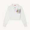 Kenzo Cartoon’ broderad kort polo-tröja i bomull Kenzo Cartoon’ broderad kort polo-tröja i bomull