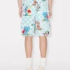Kenzo Cartoon’ elastiska shorts i bomullsseersucker