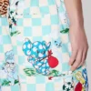 Kenzo Cartoon’ elastiska shorts i bomullsseersucker
