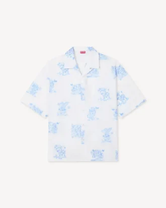 Kenzo Cartoon’ hawaiisk kortärmad skjorta