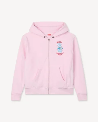 Kenzo Cartoon’ hoodie med dragkedja i bomull