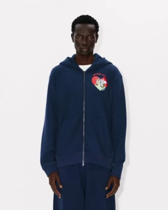 Kenzo Cartoon’ hoodie med dragkedja i bomull