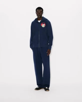 kenzo cartoon hoodie med dragkedja i bomull 4 330x413 - Kenzo Cartoon' raka joggingbyxor i bomull