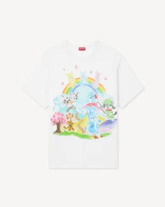 Kenzo Cartoon’ könsneutral T-shirt i bomull Kenzo Cartoon’ könsneutral T-shirt i bomull