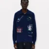Kenzo Cartoon’ kofta med dekorationer i ullbomull