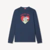Kenzo Cartoon’ konturerad, avslappnad långärmad T-shirt i bomull