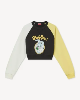 Kenzo Cartoon’ kort sweatshirt i bomull Kenzo Cartoon’ kort sweatshirt i bomull
