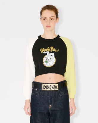 Kenzo Cartoon’ kort sweatshirt i bomull Kenzo Cartoon’ kort sweatshirt i bomull
