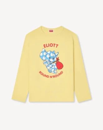 Kenzo Cartoon’ långärmad T-shirt i bomull