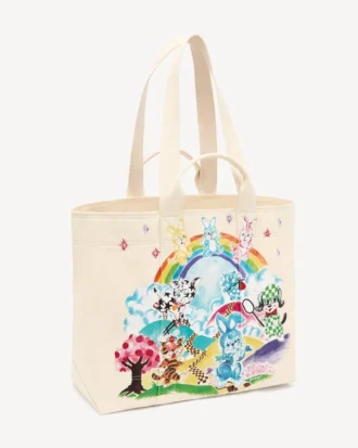 Kenzo Cartoon stor tygväska i canvas