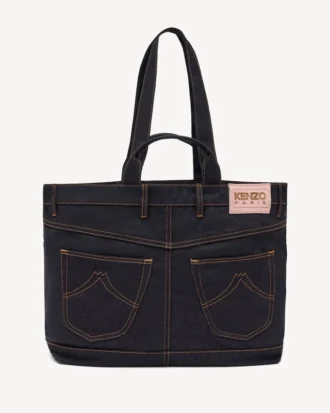 Kenzo Five Pockets’ Tote Bag i denimliknande twill