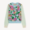Kenzo Floral’ broderad tröja i bomull och ull