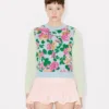 Kenzo Floral’ broderad tröja i bomull och ull