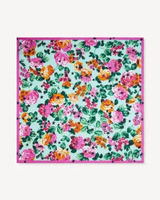 Kenzo Floral’ liten fyrkantig silkesduk