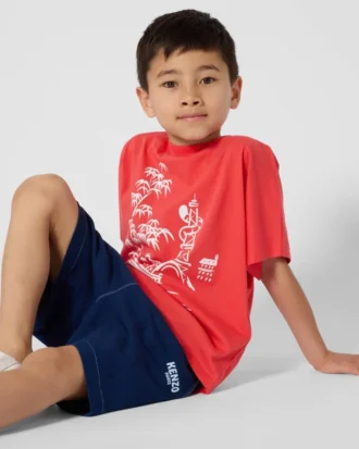 ”Kenzo Garden” T-shirt i bomull