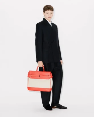 Kenzo Holdall-väskan i canvas och läder