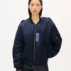 Kenzo Jungle Poem’ könsneutral bomberjacka i blandat linne
