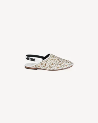 ”Kenzo-Kali” mules i läder med nitar