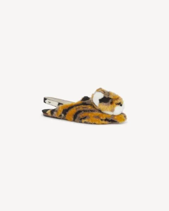 ’Kenzo-Kali’ Tiger-mules i fuskpäls