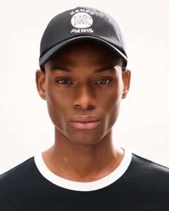 Kenzo Paris Emblem’ broderad keps i bomull
