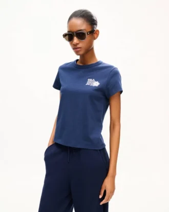 Kenzo Paris Emblem’ broderad T-shirt i bomull med smal passform