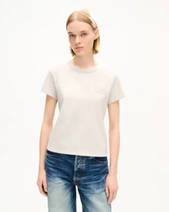Kenzo Paris Emblem’ broderad T-shirt i bomull med smal passform