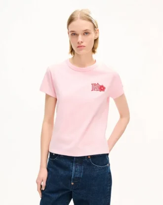 Kenzo Paris Emblem’ broderad T-shirt i bomull med smal passform