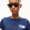 Kenzo Paris Emblem’ broderad T-shirt i bomull med smal passform Kenzo Paris Emblem’ broderad T-shirt i bomull med smal passform