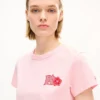 Kenzo Paris Emblem’ broderad T-shirt i bomull med smal passform Kenzo Paris Emblem’ broderad T-shirt i bomull med smal passform