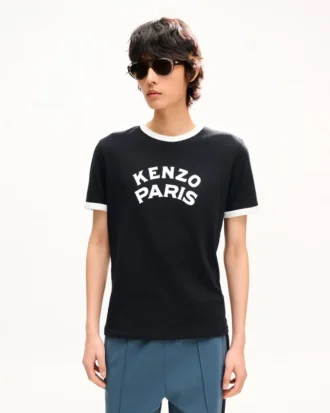Kenzo Paris Emblem’ Slim T-shirt i bomull Kenzo Paris Emblem’ Slim T-shirt i bomull