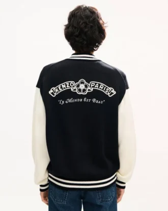 ”Kenzo Paris Emblem” varsity-kofta i bomullsblandning