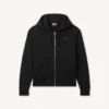 Kenzo Signature-broderad hoodie med dragkedja i bomull Kenzo Signature-broderad hoodie med dragkedja i bomull