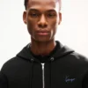 Kenzo Signature-broderad hoodie med dragkedja i bomull Kenzo Signature-broderad hoodie med dragkedja i bomull