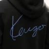Kenzo Signature-broderad hoodie med dragkedja i bomull Kenzo Signature-broderad hoodie med dragkedja i bomull