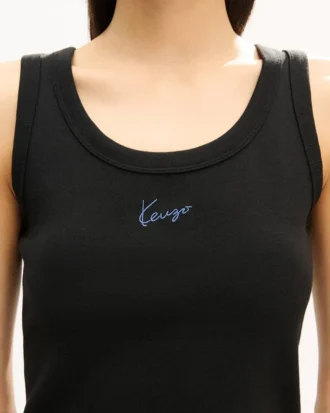 Kenzo Signature’ broderad linne i bomull