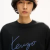 ”Kenzo Signature” broderad långärmad T-shirt i bomull ”Kenzo Signature” broderad långärmad T-shirt i bomull