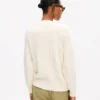 ”Kenzo Signature” broderad, löst sittande stickad kofta i bomull och ull ”Kenzo Signature” broderad, löst sittande stickad kofta i bomull och ull
